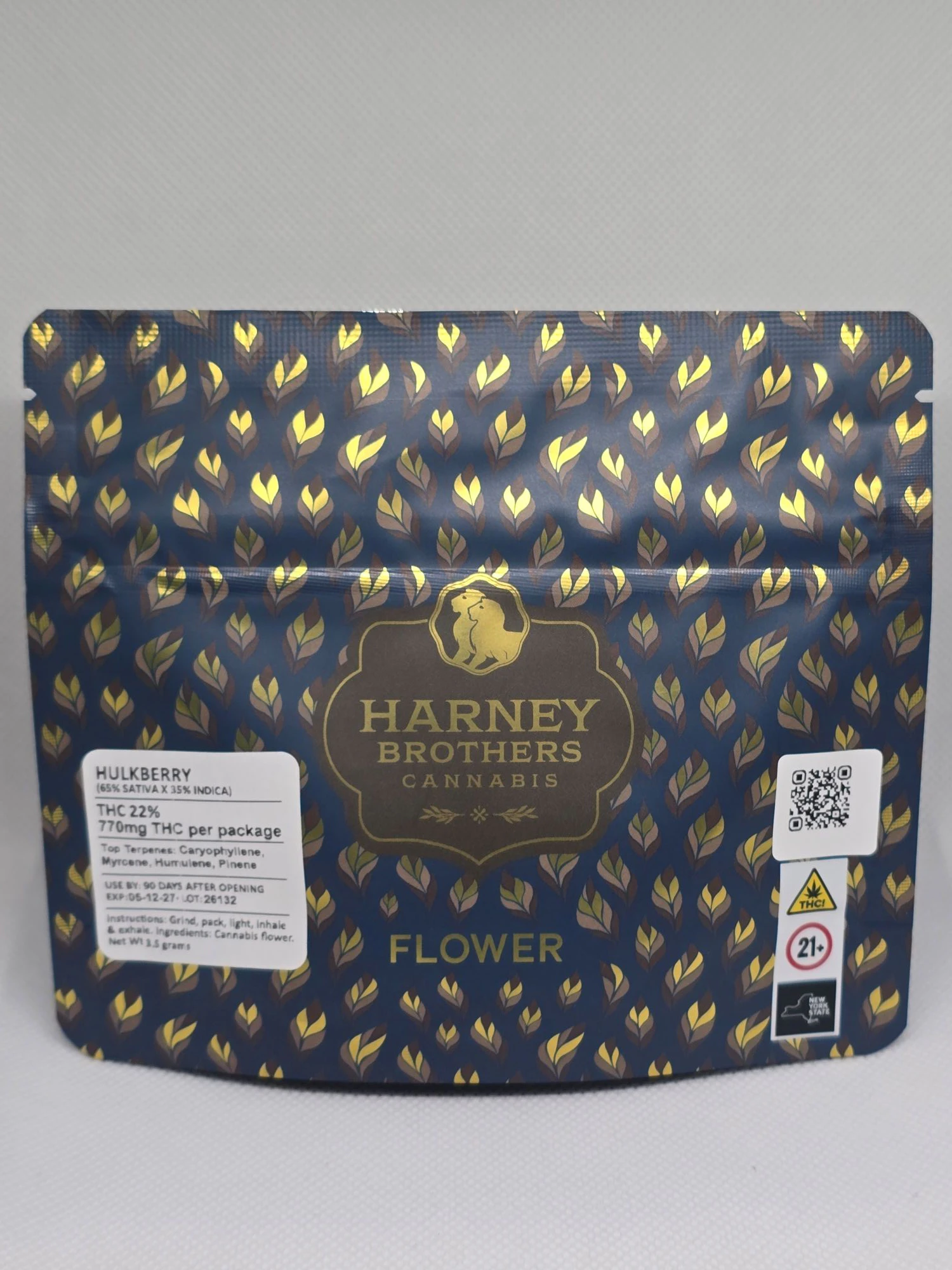 Harney Brothers Cannabis - Harney Brothers Cannabis - Hulkberry - Flower - 3.5g Main Image