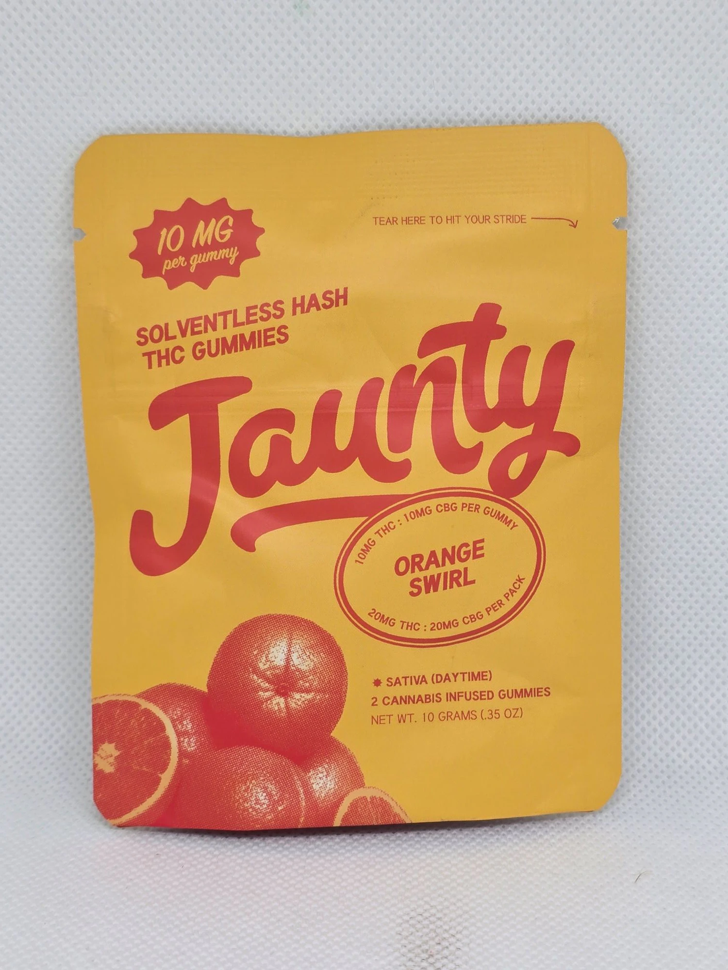Jaunty - Jaunty - Orange Swirl - Hash Gummy - 2 x 10mg Main Image