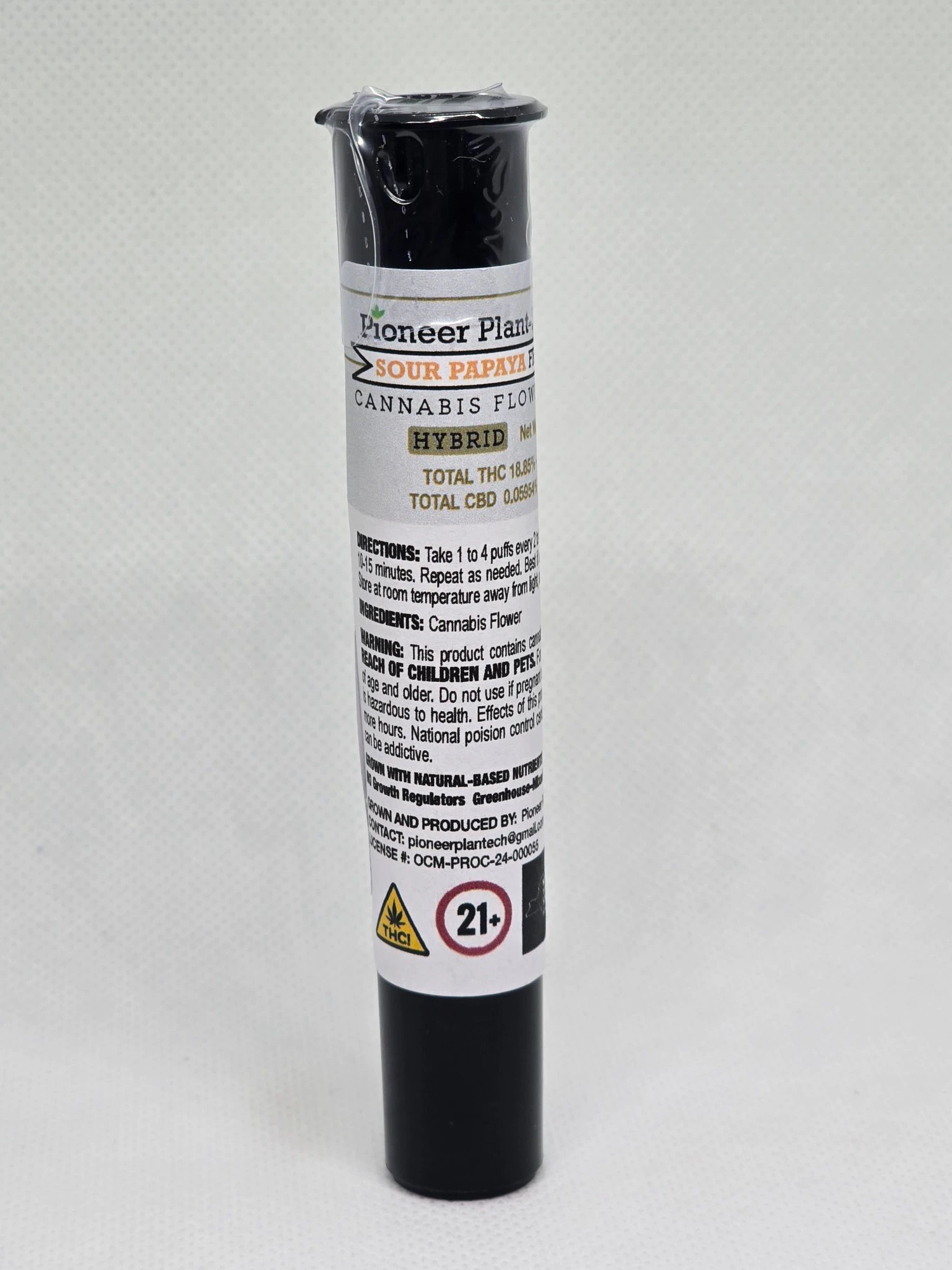 Pioneer Plant-Tech - Pioneer Plant Tech - Sour Papaya - PreRoll - 1g Main Image