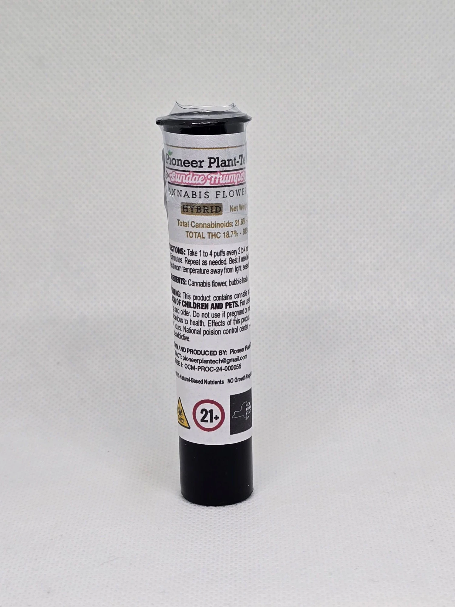 Pioneer Plant-Tech - Pioneer Plant Tech - Sundae Thumper - Infused PreRoll - 0.5g Main Image