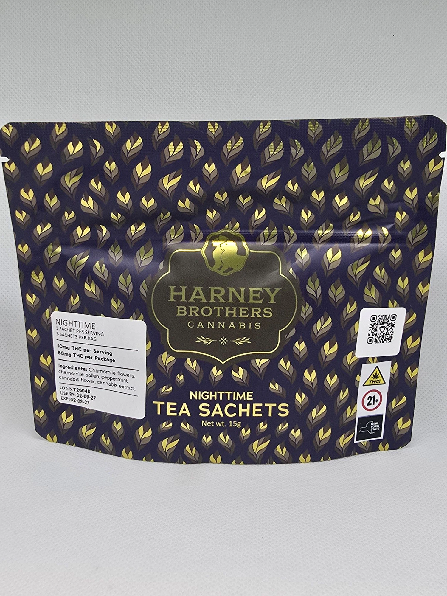 Harney Brothers Cannabis - Harney Brothers - Nighttime - Tea Sachets - 5 x 10mg Main Image