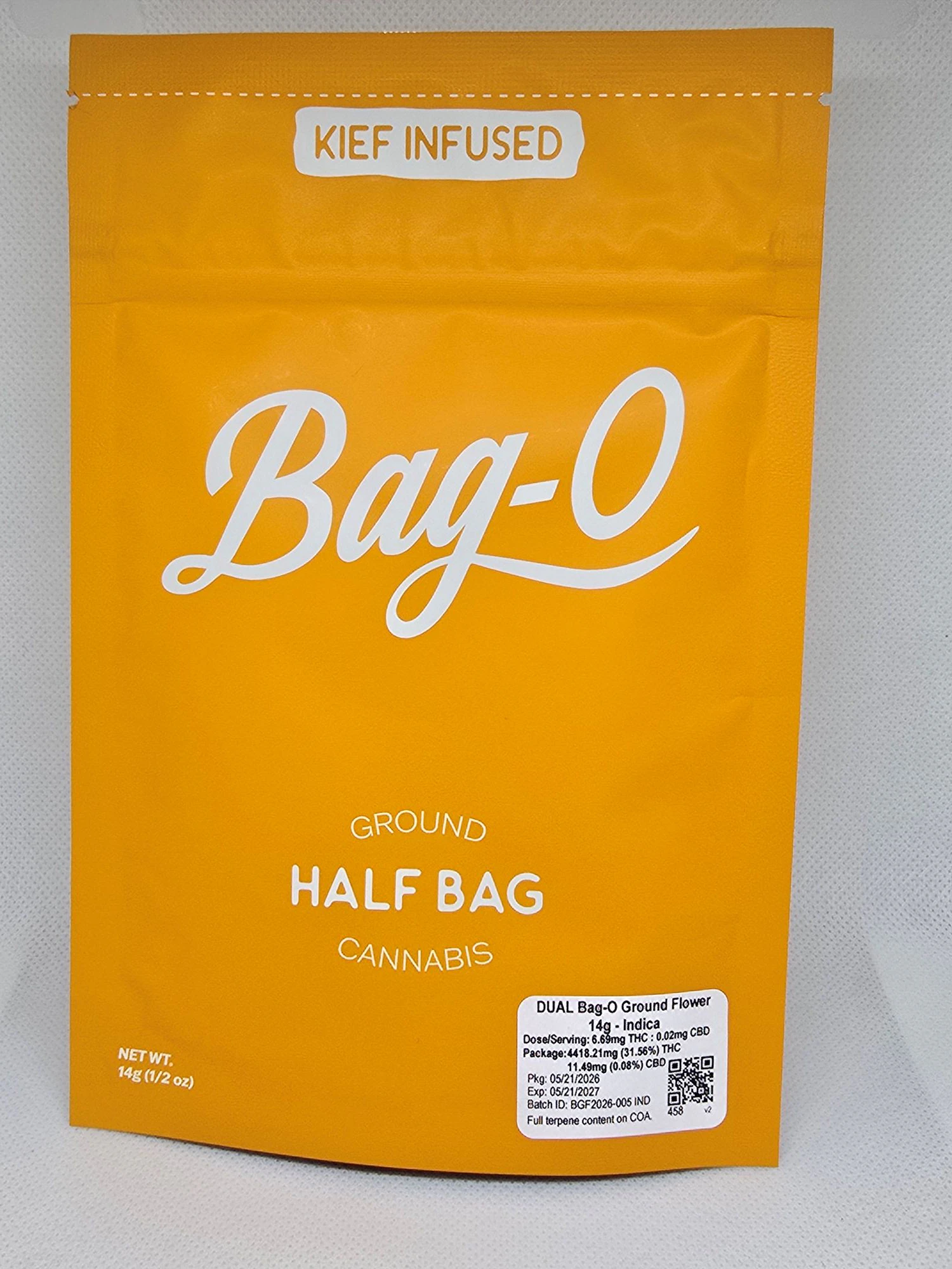 BAG-O - Bag-O - Indica - Infused Ground Flower - 14g Main Image