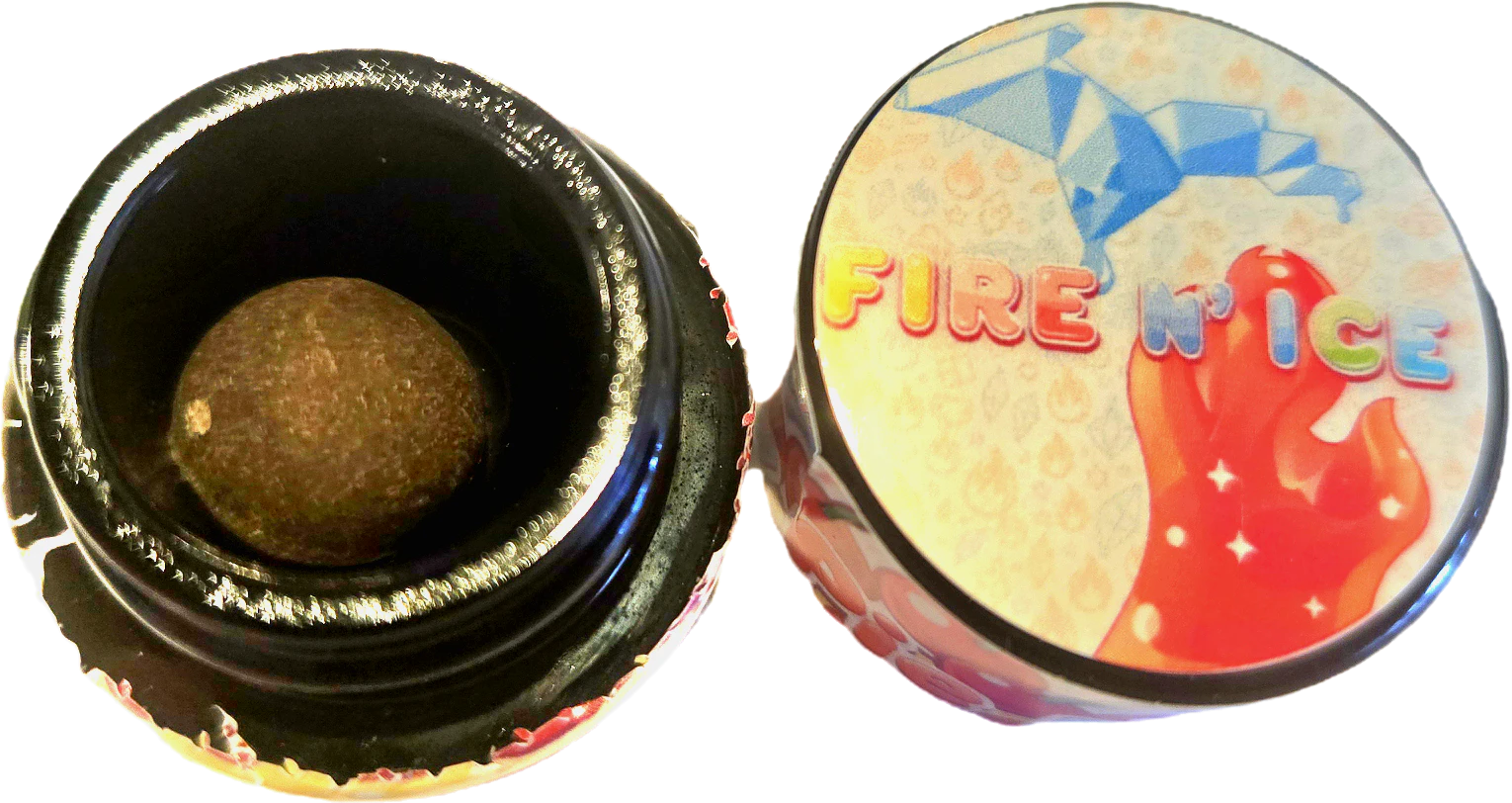 FIRE N ICE - Cherry Pie Breath - 1g Bubble Hash Temple Ball Main Image