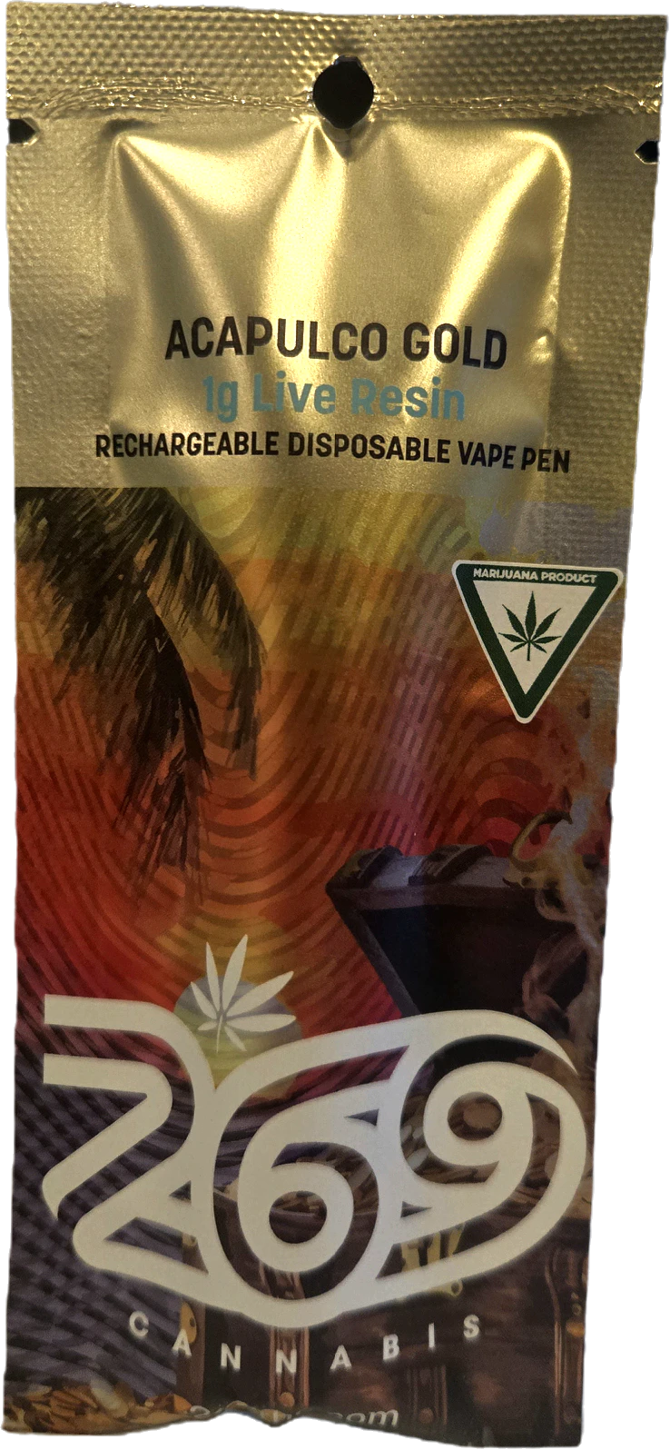 269 Cannabis - Acapulco Gold (1g Live Resin Disposable) Main Image