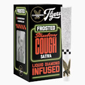 Claybourne Co. - 2.5g - 5ct Flyers Frosted Infused Pre Rolls - Strawberry Cough