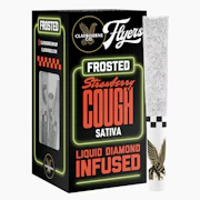 Claybourne Co. - 2.5g - 5ct Flyers Frosted Infused Pre Rolls - Strawberry Cough