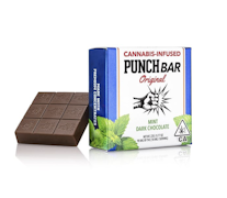 Mint Dark Chocolate | 100mg THC Edible | Punch Bar 