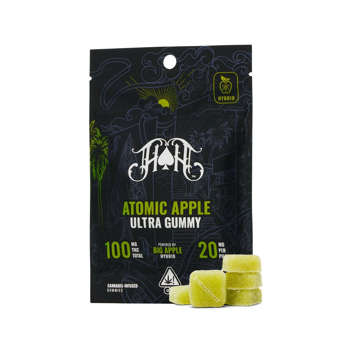 Heavy Hitters - Heavy Hitters- Atomic Apple | Hybrid - Ultra Pure Gummies - 100mg THC | E18 Main Image
