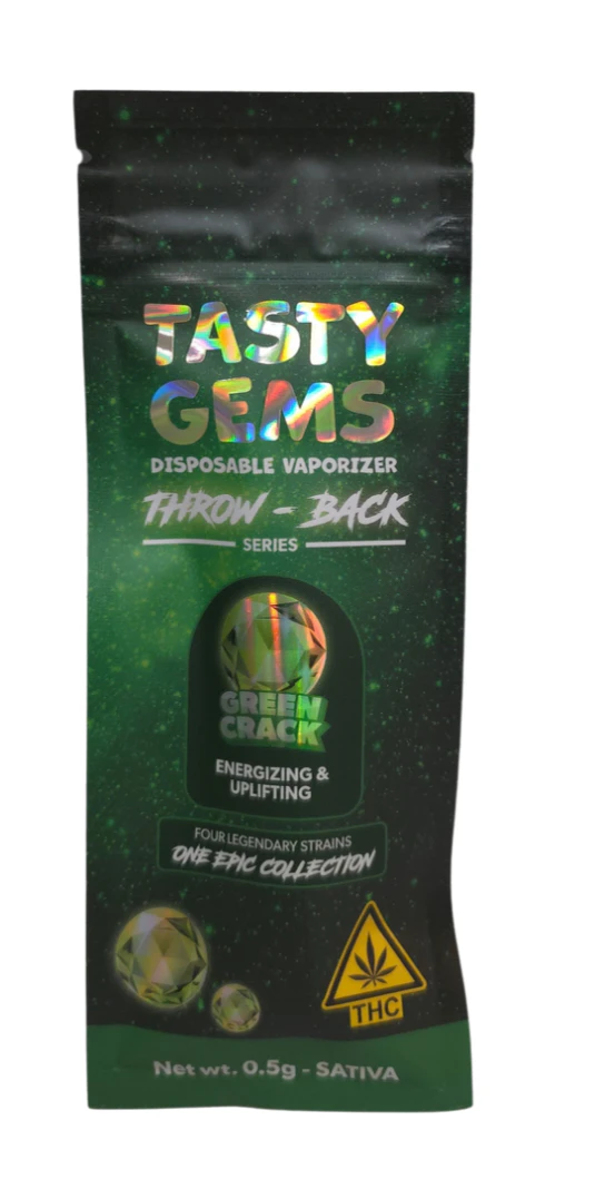 Tasty Gems - Green Crack-.5g Disposable-Tasty Gems Main Image