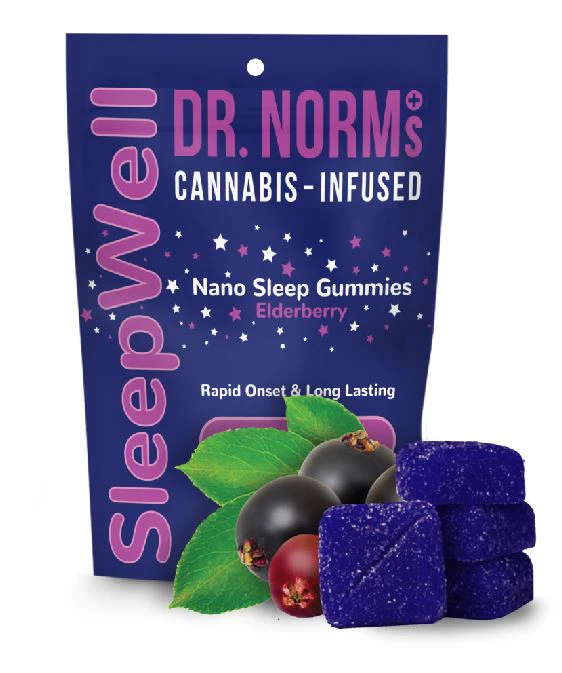 Dr. Norm's - Dr. Norm's Sleepwell Elderberry Nano gummies 100mg Main Image