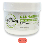 Big Pete's - Cannabutter Sativa Jar - Edibles - 1000mg