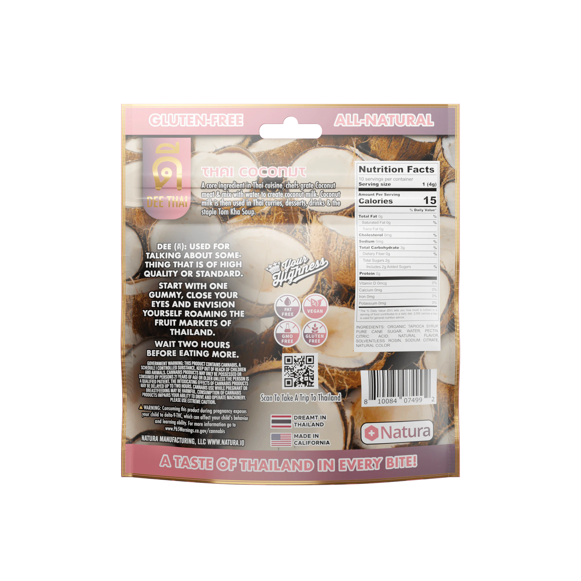 Dee Thai - Dee Thai x Your Highness | Thai Coconut | Gummies Main Image