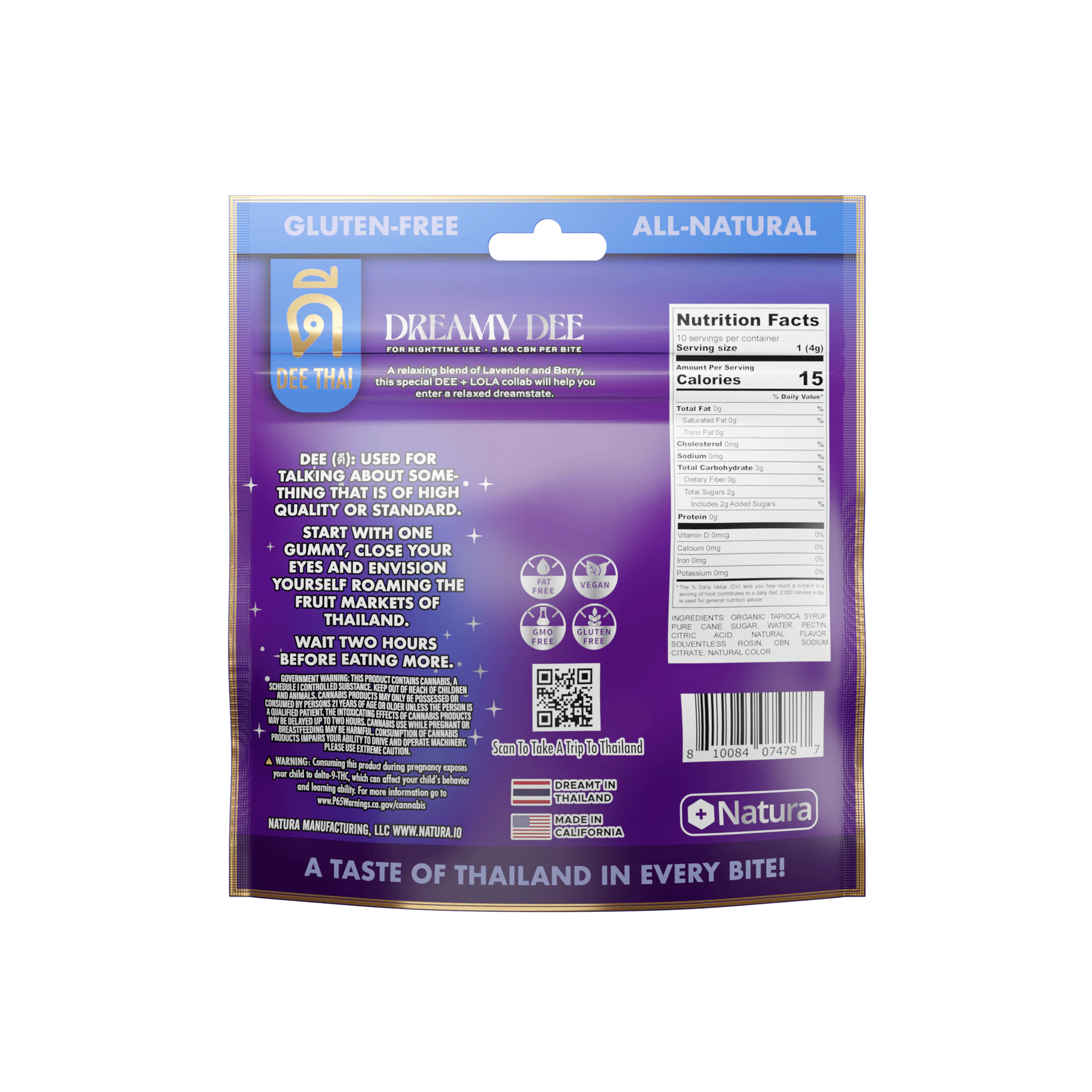 Dee Thai - Dee Thai - Edibles - Dreamy Dee - 100mg Main Image