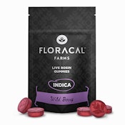 FloraCal | Live Rosin Gummies (10ct) | Wild Berry | 100mg