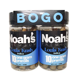 Noah's - 20g Louis Kush Indoor Pre-Roll BOGO Pack (1g - 10 pack x 2) - Noah's