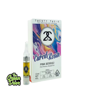 22k - 22K - Pink Berries - Cured Resin - Cart - 1g***