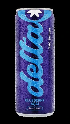 Delta Beverages - Delta Beverages 20mg Sparkling THC Drink Blueberry Acai Main Image