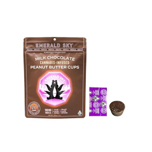 Emerald Sky - Peanut Butter Cups | 10mg 20pk Indica Milk Chocolate (I) | Emerald Sky