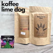 Life Arises | 1/2 OZ Bullfrog B-Buds Bag, Koffee Lime Dog