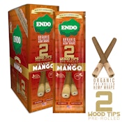 ENDO Woodtip Prerolled Wraps 2pk - Mango