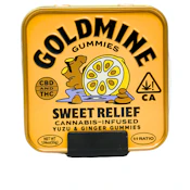 Goldmine Gummies - Sweet Relief - Yuzu & Ginger 1:1 TIN - 10pk - Gummies - 100mg