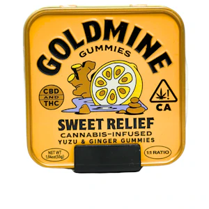 Goldmine Gummies - Goldmine Gummies - Sweet Relief - Yuzu & Ginger 1:1 TIN - 10pk - Gummies - 100mg