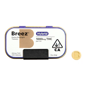 Breez - Breez - 1000mg - 50ct - Extra Strength Hybrid Tablets