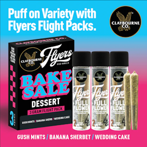 Claybourne Co. - CLAYBOURNE CO: Bake Sale 3 Strain Flight Pack - 3g (H)