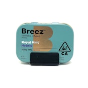 BREEZ: ROYAL MINT TINS (HYBRID, 100 MG THC)