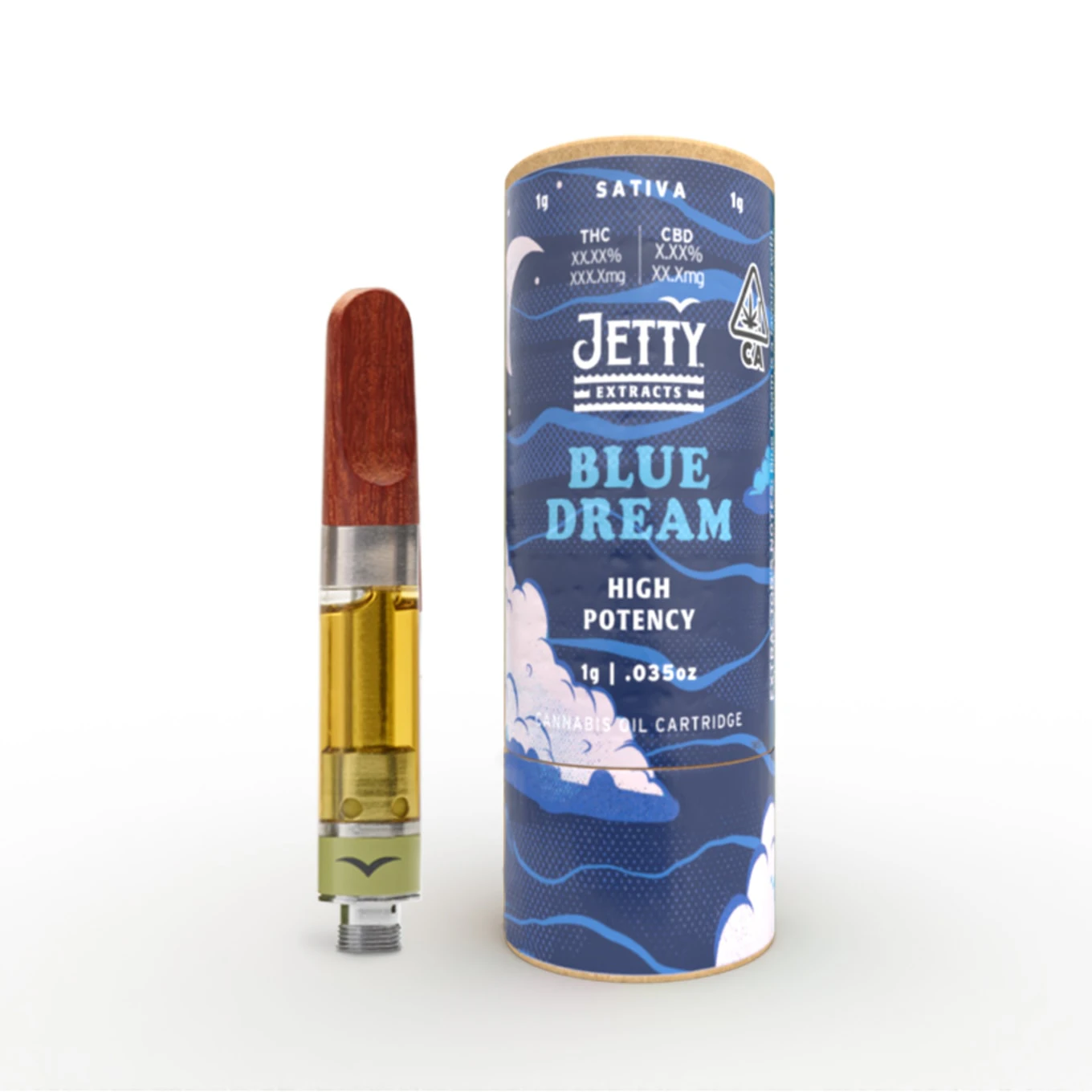 Jetty Extracts - Jetty Extracts - 1g High THC Cartridge - Blue Dream Main Image