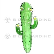 Novelty-Cactus Glass Hand Pipe 5"