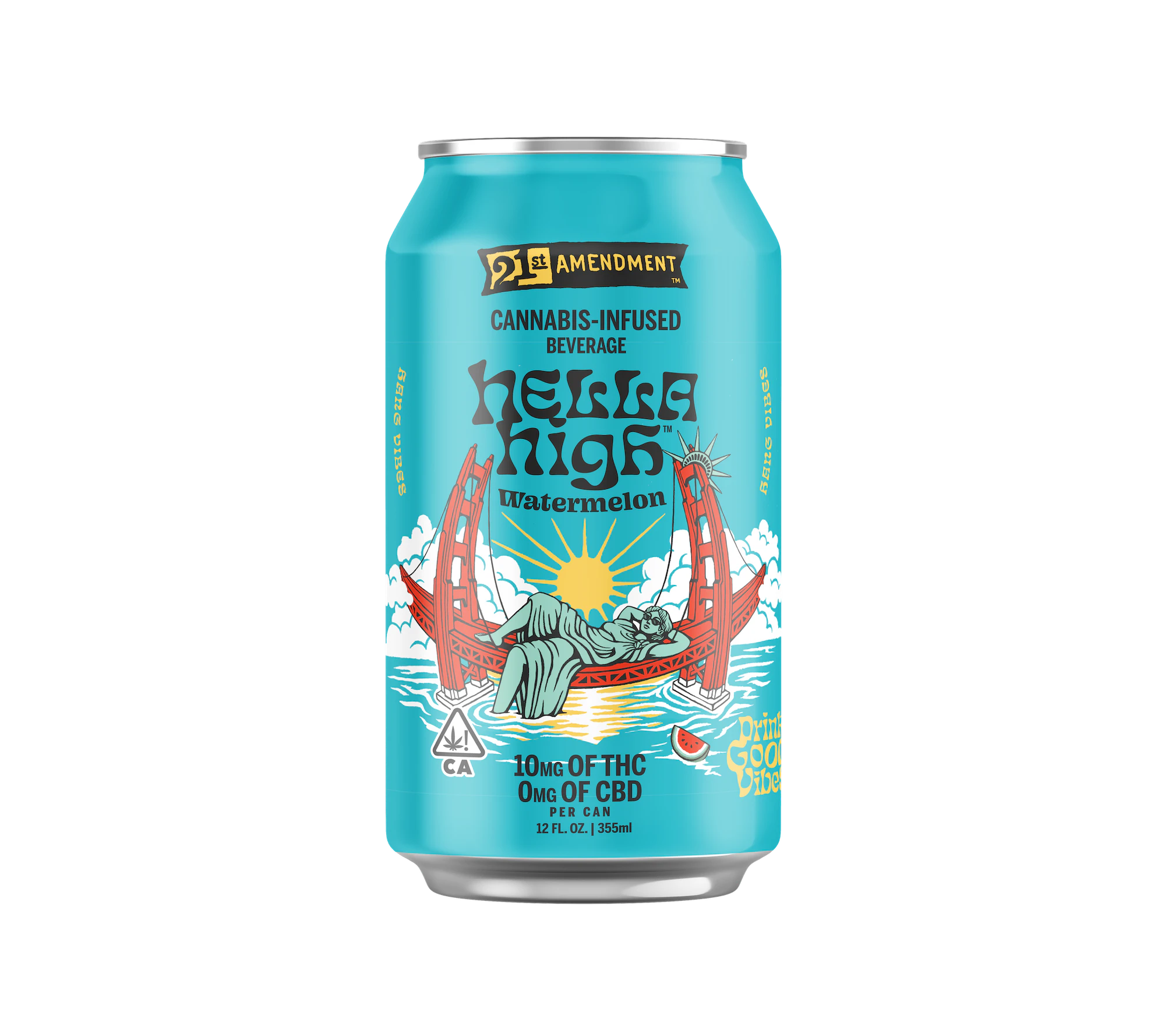 21st Amendment - 21st Amendment | Hella High Watemelon Beverage | 10mg Main Image