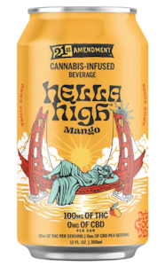 MANZANITA NATURALS - 21st Amendment | Mango | Hella High | Cannabis Infused Beverage | 100mg