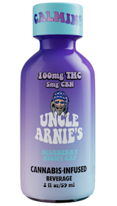 Uncle Arnie's - Blueberry Night Cap - 20:1 THC/CBN Infused Beverage 100mg