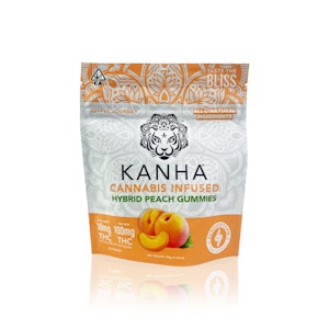 KANHA - KANHA - Edible - Peach - Gummies - 100MG