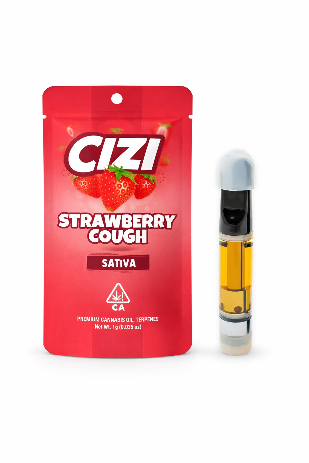 Cizi | Strawberry Cough 1g (Indica) - 510 Cartridge