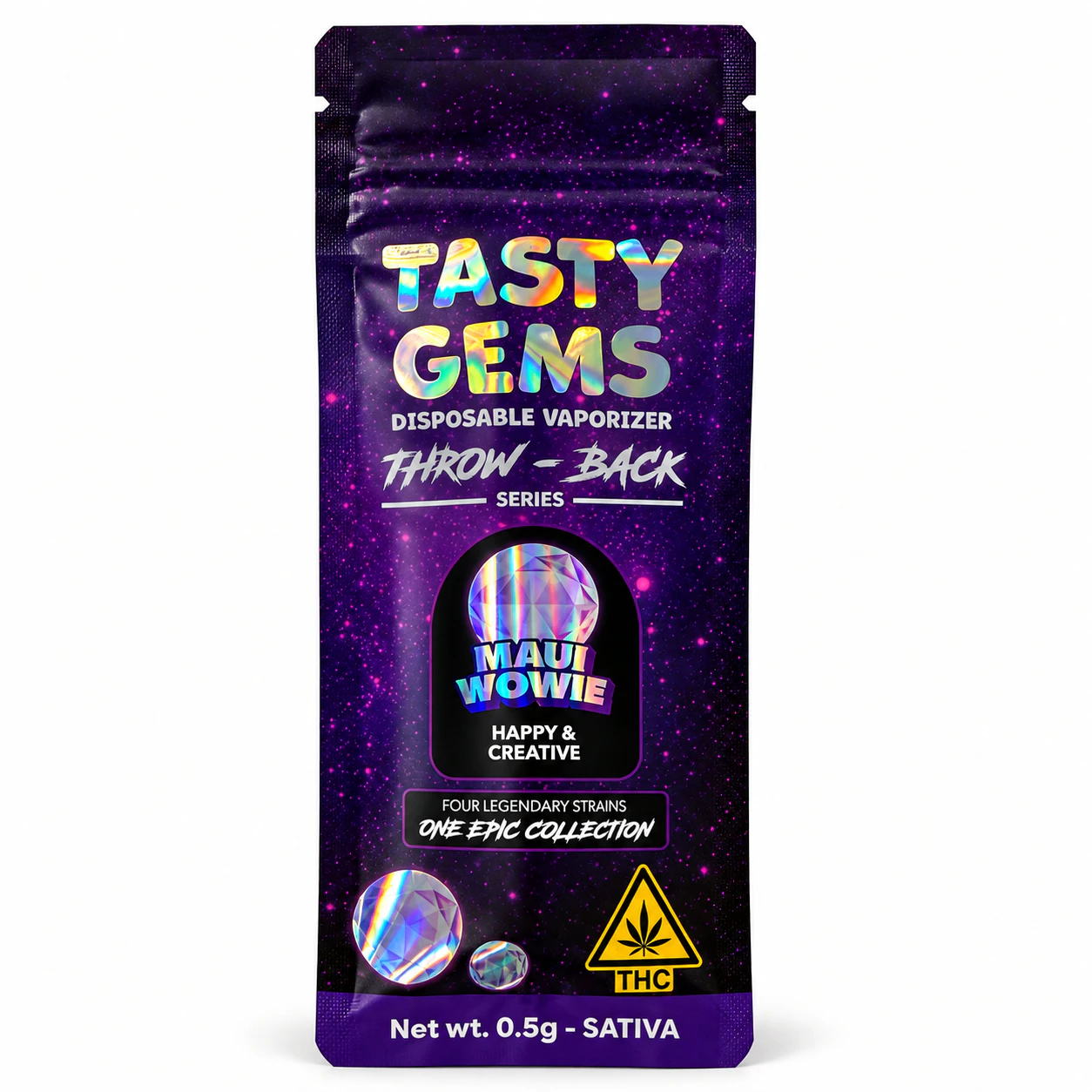 Tasty Gems - Tasty Gems- Maui Wowie Vape- .5g (Sativa) Main Image
