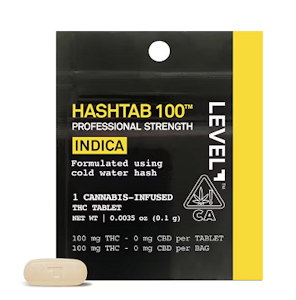 Level - LEVEL SINGLE HASHTAB 100mg INDICA