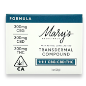 Marys Medicinals - Formula - 1:1:1 CBG:CBD:THC - 1oz - Topical - 300mg