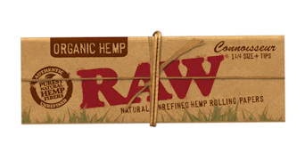 RAW - Connoisseur 1 1/4 Organic Papers + Tips
