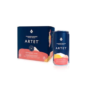 ARTET - Rosemary Jane | 4pk 1:1 CBD:THC Infused Mixed Drink 