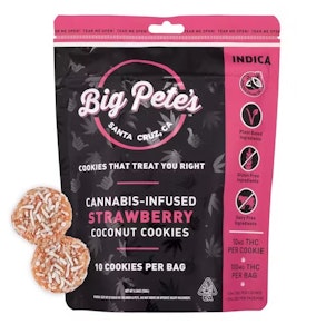Big Pete's - [Big Pete's] THC Cookies - 100mg - Strawberry Coconut (I)