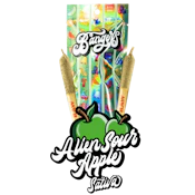 1.2g Bangers Infused Pre-Rolls 2pk (0.6g each) - Alien Sour Apple 36%