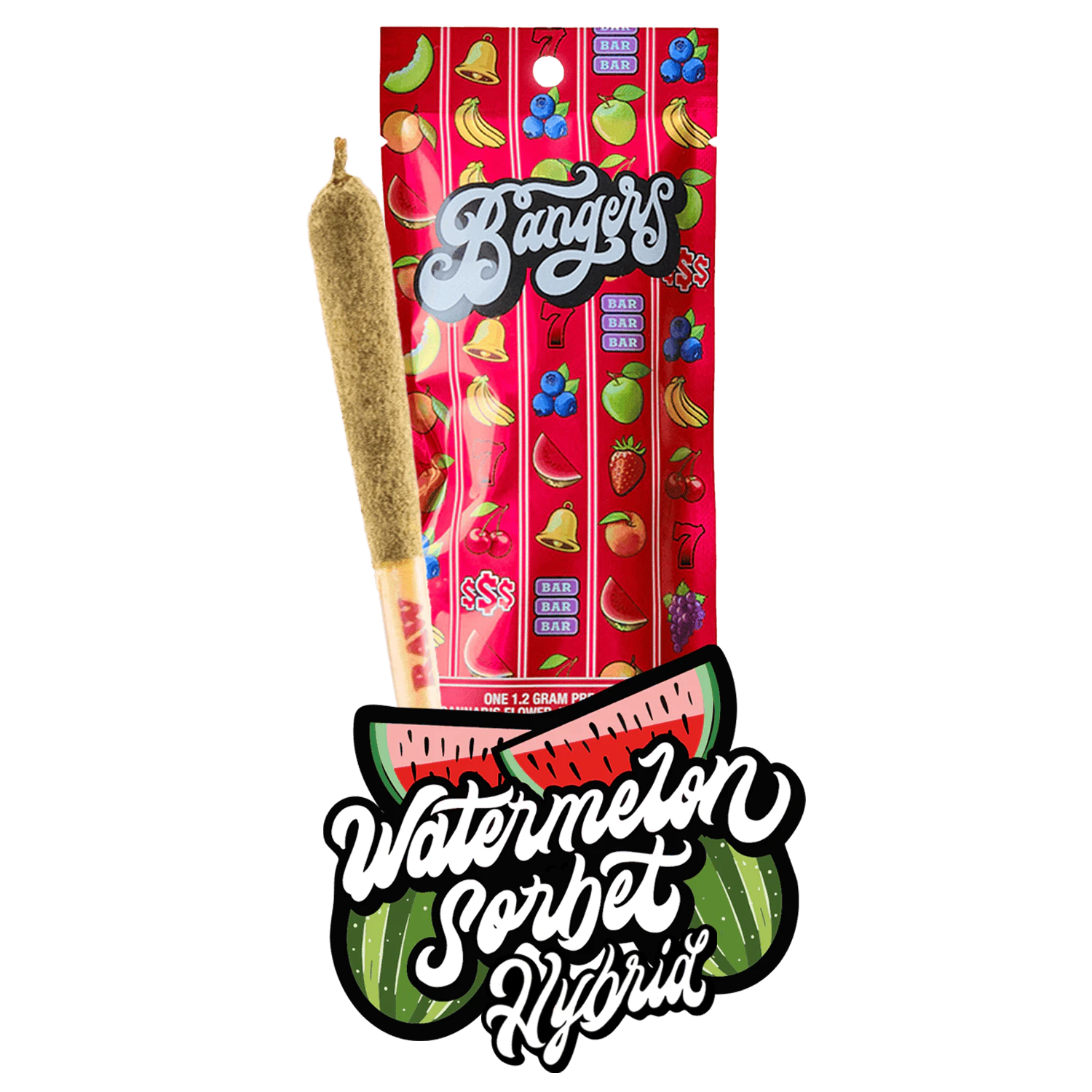 Bangers - BANGERS | WATERMELON SORBET - INFUSED | PREROLL | 1.2G Main Image