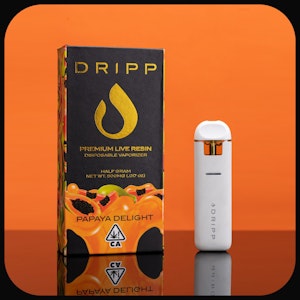 DRIPP - Dripp Extracts - Papaya Delight Live Resin Disposable - 0.5g