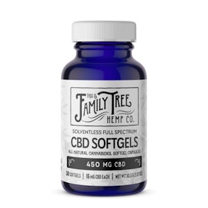 Family Tree Cannabis Co. - Family Tree | CBD 450MG Regular Strength Gel Caps