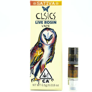 CLSICS - Clockwork Lemon 0.5g Live Rosin Cart - CLSICS