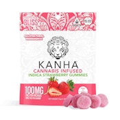 Kanha Indica Strawberry Gummies 100mg