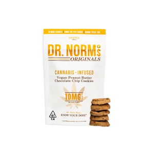 DR. NORM'S - Dr. Norm's - Peanut Butter Chocolate Chip Cookies 10pk 100mg