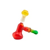 5.0" Rasta Color Hammer Bubbler Dab Rig 